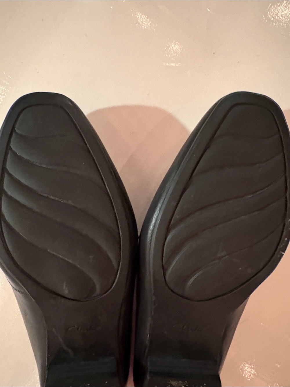Clarks Classic Women’s Leather Penny Loafers - Black - Picture 3 of 4